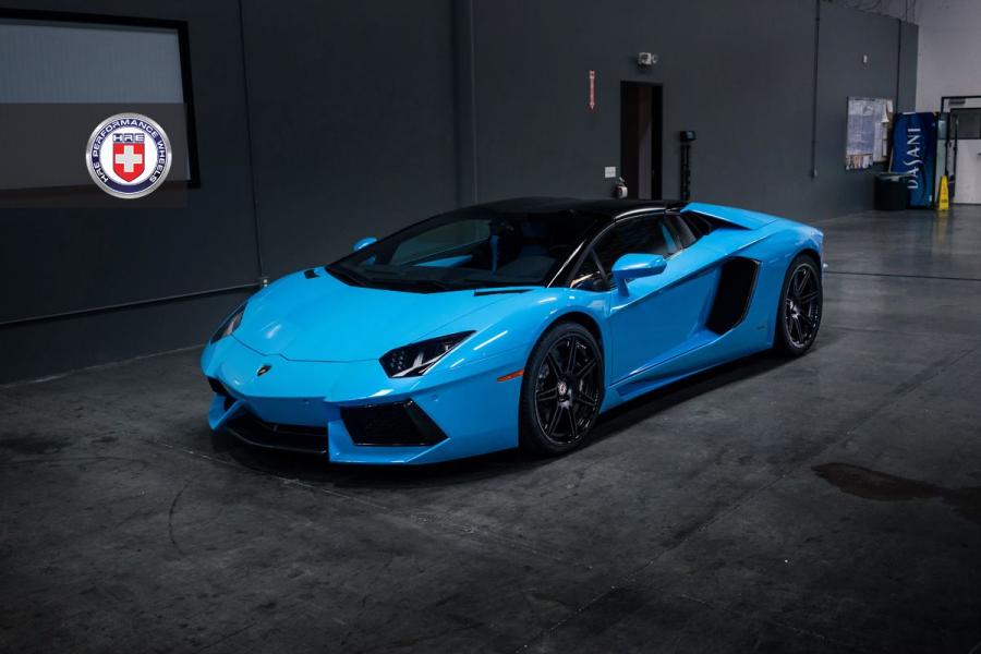 Lamborghini Aventador Roadster with HRE Wheels '2014